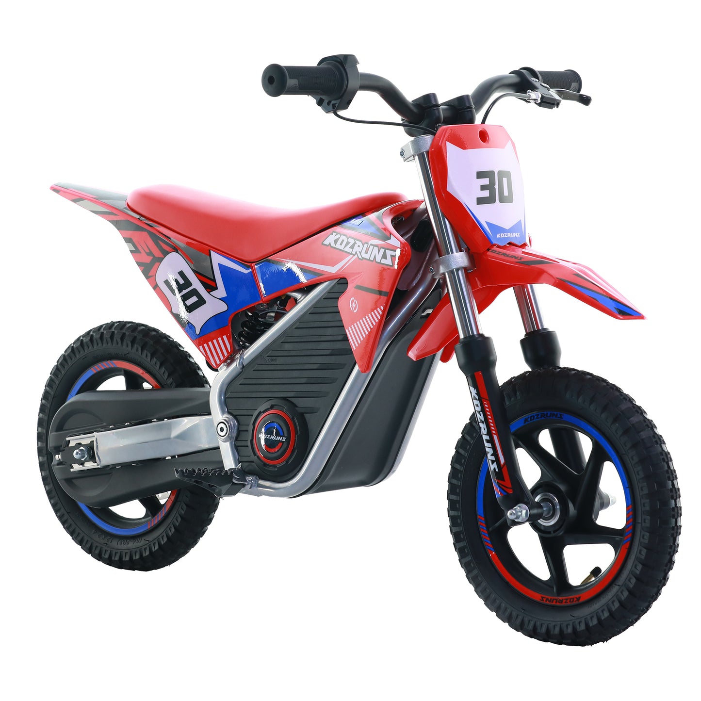 RED - Electric Dirt Bike for Kids, 36V 250W 12" Wheel Electric Balance Bike for Ages 3-8