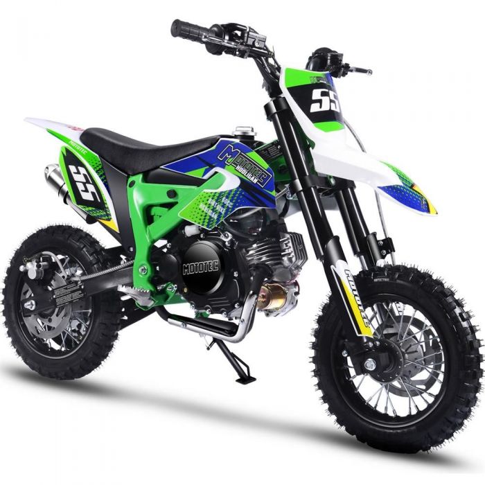 GREEN MotoTec Hooligan 60cc 4-Stroke Kids Gas Dirt Bike