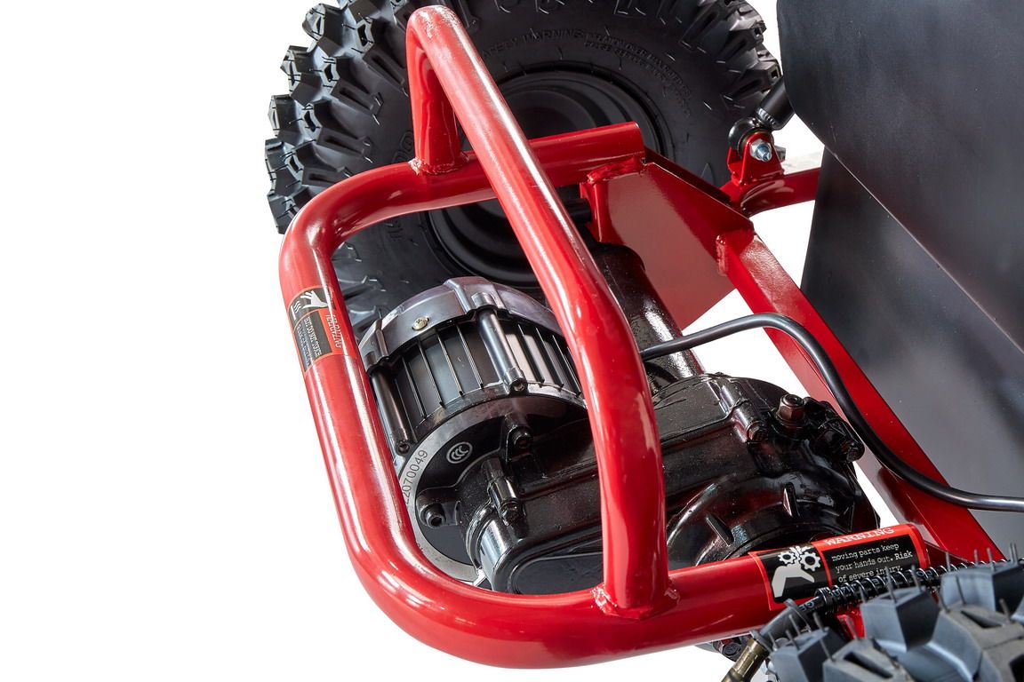 RED TurboTrek U1000 48v Ripper XL Big Kids Ride On UTV w/ Rubber Tires, Off Road Kids Gokart, Kids Quad, Kids 4 Wheelers