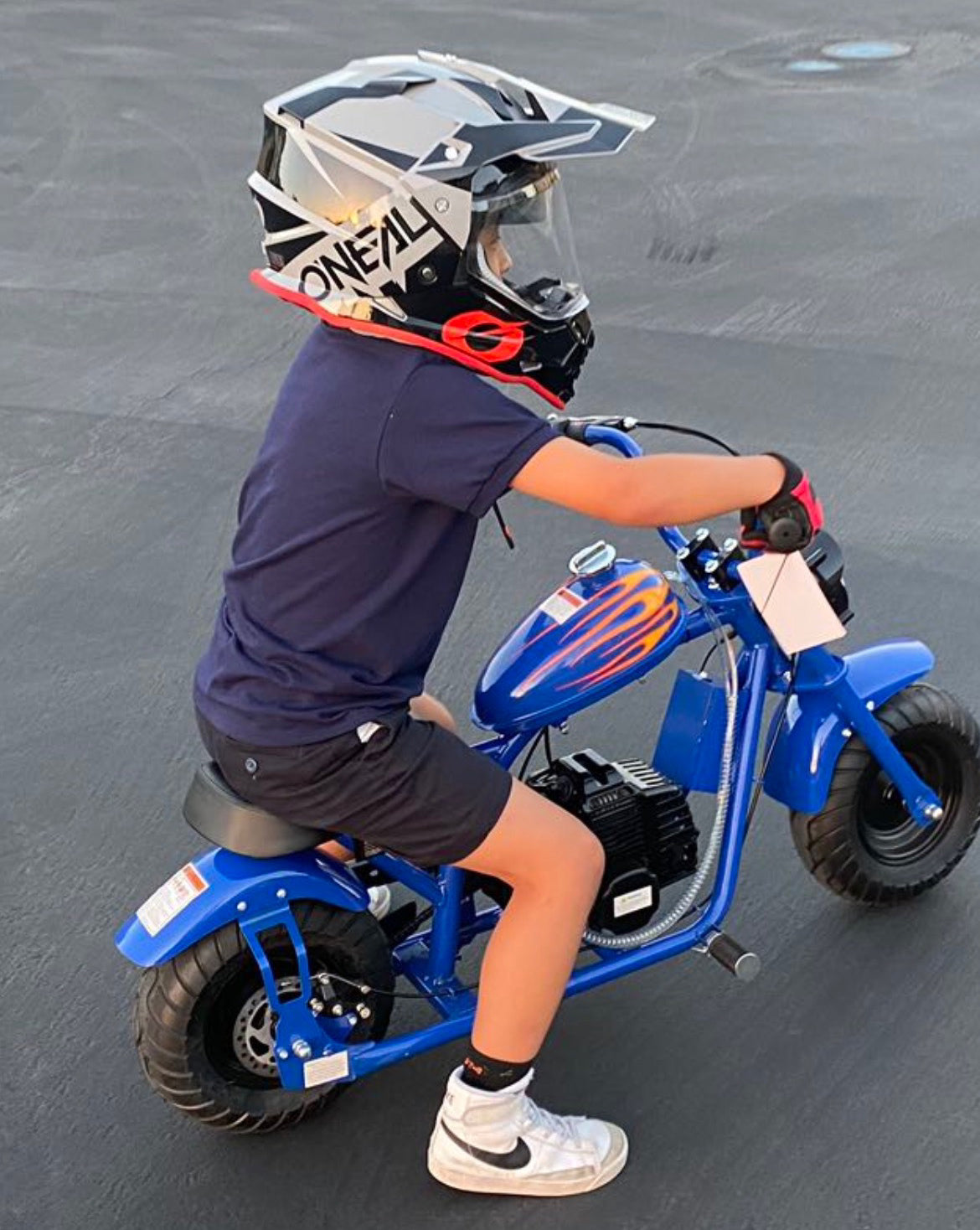 PINK GBMOTO Mini Chopper Style kid Bike, 49.4 CC 2-Stroke Dirt Bike with Big Headlight, Premium Tire, Metal Frame, Disc Brakes, Max Load 165Lbs, Up to 20Mph, EPA Approved