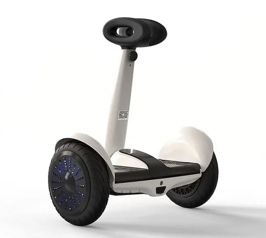 WHITE Electric Smart Self-Balancing Scooter 10" Tires, Bluetooth app management,  Safer and easier to ride, good for teens and adults