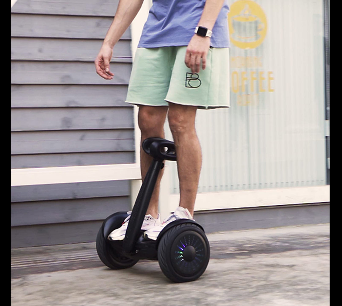 BLACK Electric Smart Self-Balancing Scooter 10" Tires, Bluetooth app management,  Safer and easier to ride, good for teens and adults