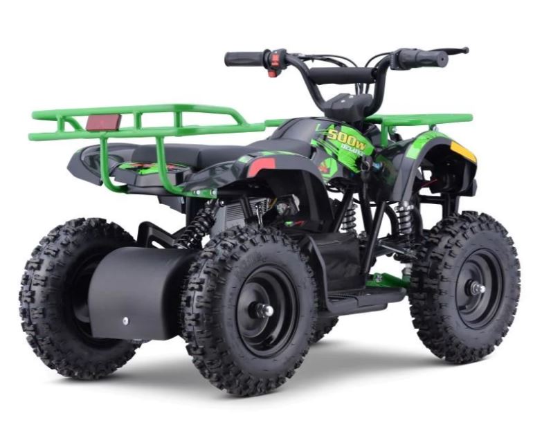 GREEN - SONORA Electric 500W 36V Kids Off-Road Quad ATV