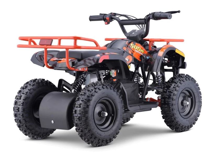 ORANGE - SONORA Electric 500W 36V Kids Off-Road Quad ATV